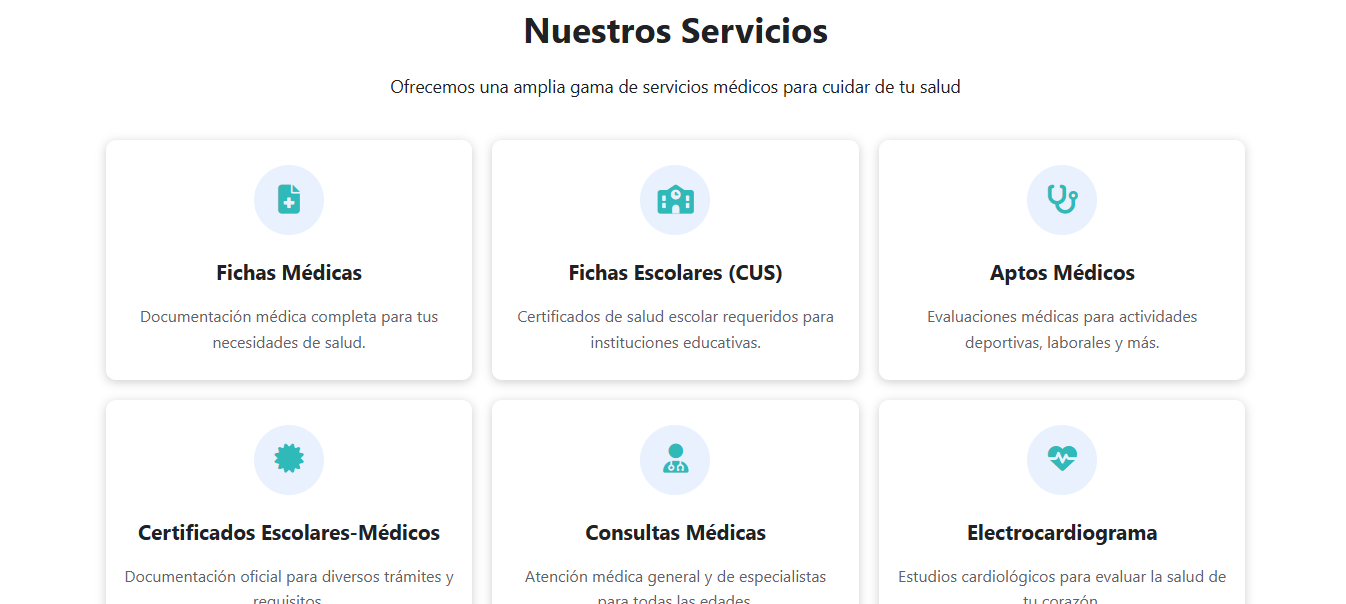 Pagina web de Centro Medico Privado | Punto Norte